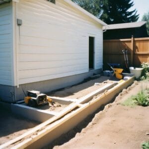 Workshop with PVC Skirting Installed DIY PVC Skirting Installation